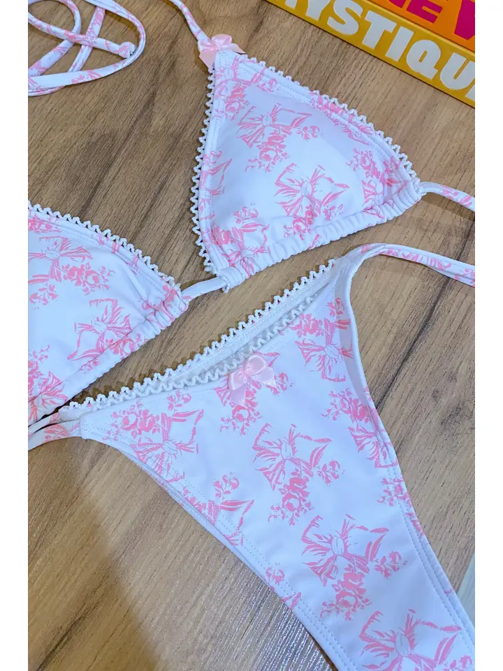 Print Tie Bikini Bottom