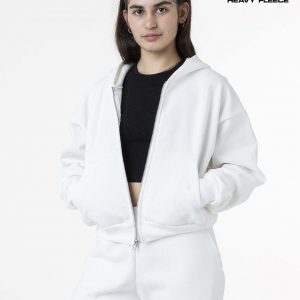 Heavy Fleece Cropped Zip Up