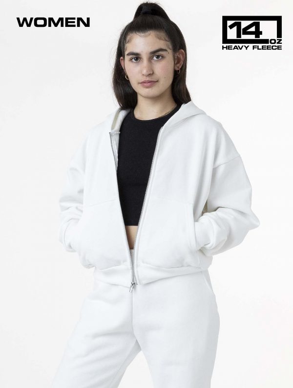 Heavy Fleece Cropped Zip Up